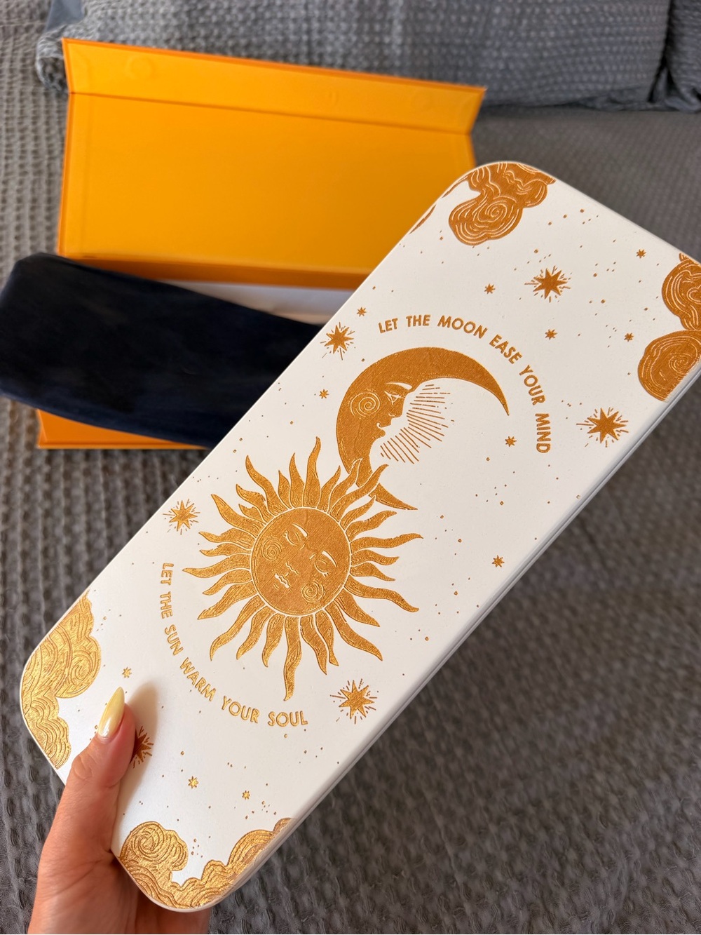 Sun & Moon Sadhu Board- White and Gold